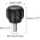 20pcs M3 x 8mm Male Thread Knurled Knobs, Thumb Screws Clamping Knobs Grip 14mm Plastic Round Head Hand Knobs Thumbscrews, Black 2