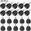 20pcs M3 x 8mm Male Thread Knurled Knobs, Thumb Screws Clamping Knobs Grip 14mm Plastic Round Head Hand Knobs Thumbscrews, Black 4