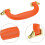 Luggage Handles, 6Pcs 155mm/6.1inch Plastic Pull Handle Suitcase Case Replacement Handles with Screws for Case Suitcase Toolbox, Orange 4