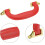 Luggage Handles, 6Pcs 155mm/6.1inch Plastic Pull Handle Suitcase Case Replacement Handles with Screws for Case Suitcase Toolbox, Red 4