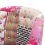 Beliani Armchair MANDAL Fabric Pink 6