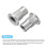 M5 Half Hex Body Rivet Nuts, 60pcs 304 Stainless Steel Flat Head Threaded Insert Nuts 4