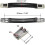 Luggage Handle, 203mm Long Strap Grip Replacement for Suitcase Case Black 4