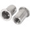 M10 Stainless Steel Flat Head Rivet Nut Insert Nutsert Silver Tone 50pcs 2