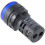 AC 220V LED Pilot Indicator Light Signal Lamp Black Blue 2