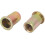 1/2"-13 Straight Knurled Rivet Nut Insert Bronze Tone 5pcs 2