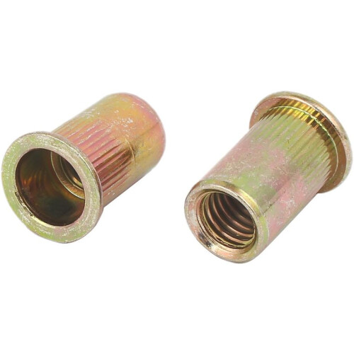 1/2"-13 Straight Knurled Rivet Nut Insert Bronze Tone 5pcs 1