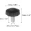 20pcs M4 x 8mm Metric Male Thread Knurled Knobs, Thumb Screw Clamping Knobs Grip Plastic Handle Hand Knobs with Threaded Stud, Black 2