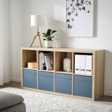IKEA KALLAX 8 Cube Unit 4 DRÖNA Boxes 77×39×147 cm