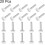 20pcs M6 x 34mm Metric Male Thread Knurled Knobs, Thumb Screw Clamping Knobs Grip Plastic Handle Hand Knobs with Threaded Stud, White 4