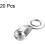 Ball Chain Connector, 3mm 3.2mm Pull Loop Crimp Link Stainless Steel Connection, Pack of 50 3