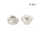 Knurled Thumb Nuts, 10Pcs M3x0.5mm Iron Round Knobs Fasteners for 3D Printer Parts, Silver Tone 2