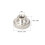 Knurled Thumb Nuts, 10Pcs M3x0.5mm Iron Round Knobs Fasteners for 3D Printer Parts, Silver Tone 3