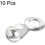 Ball Chain Connector, 6mm 6.5mm Pull Loop Crimp Link Stainless Steel Connection, Pack of 10 3