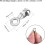 Ball Chain Connector, 4mm 4.5mm Pull Loop Crimp Link Stainless Steel Connection, Pack of 20 2