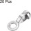 Ball Chain Connector, 4mm 4.5mm Pull Loop Crimp Link Stainless Steel Connection, Pack of 20 3