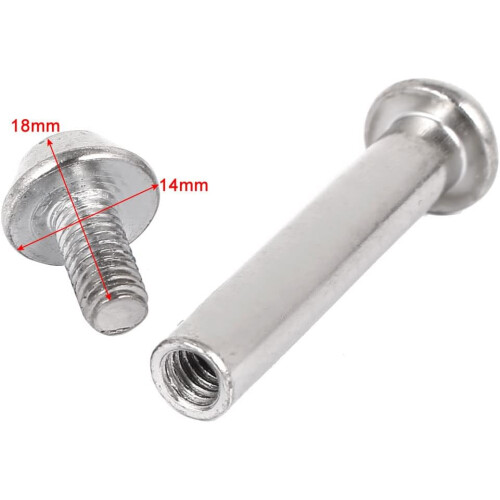 8mmx42mm Hex Socket Cap Head Screw Bolt Sleeve Barrel Connector Nut 10pcs 2