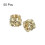 Knurled Insert Nuts, 50pcs M4x4mm Lx5.5mm OD 3D Printing Brass Nuts Threaded Inserts Brass Heat Set Insert Embedment Nuts 3