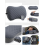 Oreiller Gonflable de Voyage Ergonomique Confortable Compact Gris 6