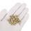 Knurled Insert Nuts, 50pcs M4x4mm Lx5.5mm OD 3D Printing Brass Nuts Threaded Inserts Brass Heat Set Insert Embedment Nuts 4
