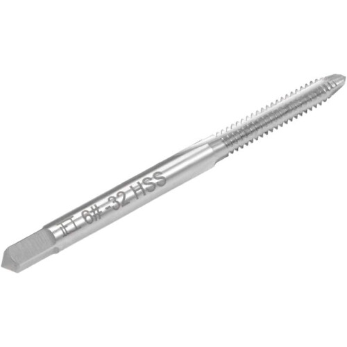 Machine Tap #6-32 UNC Thread 2B Class 3 Flutes High Speed Steel Screw Threading Tap Tapping Tool 3pcs 2