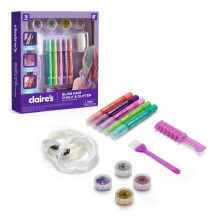 Kit de Tiza y Brillo para el Cabello de Claire, 13 Piezas de Color Temporal