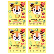 Maschere Viso Tiger Face Multipack di 7th Heaven per Bambini - 4 Maschere
