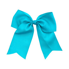 Jumbo Bow Clip with Tails (Blue)