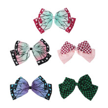 NOIAFZY 5PCS Pinzas de Pelo con Lazo Grande y Bonito - Accesorios de Anime para Mujeres con Cabello Largo