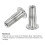 M6 Multi-Grip Rivet Nuts, 6pcs Pre-Bulbed Shank Flat Head Threaded Insert Nut 304 Stainless Steel Plus Nuts for Construction Industrial 4