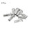 M5 Multi-Grip Rivet Nuts, 8pcs Pre-Bulbed Shank Flat Head Threaded Insert Nut 304 Stainless Steel Plus Nuts for Construction Industrial 3