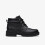 Clarks (Wide, 12 (Children's)) Prague Zip K. Black Leather 1