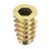 Furniture Threaded Insert Nuts Zinc Alloy M6 Internal Threads 18mm Length 30pcs 3