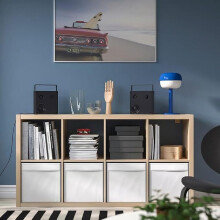 IKEA KALLAX 8 Cube Unit 4 DRÖNA Boxes 77×39×147 cm