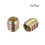 Furniture Threaded Insert Nuts Carbon Steel M6 Internal Thread 12mm Length 20pcs 2