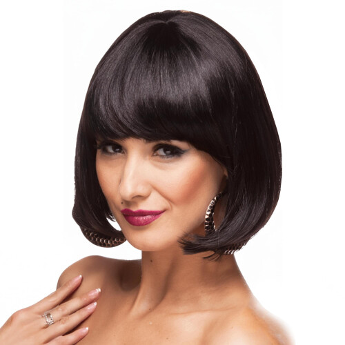 Accessorio Costume Parrucca Nera Cindy Bob