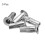 M5 Multi-Grip Rivet Nuts, 5pcs Pre-Bulbed Shank Flat Head Threaded Insert Nut 304 Stainless Steel Plus Nuts for Construction Industrial 3