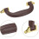 Luggage Handles, 155mm/6.1inch Plastic Pull Handle Suitcase Case Replacement Handles with Screws for Case Suitcase Toolbox, Wine Red 4