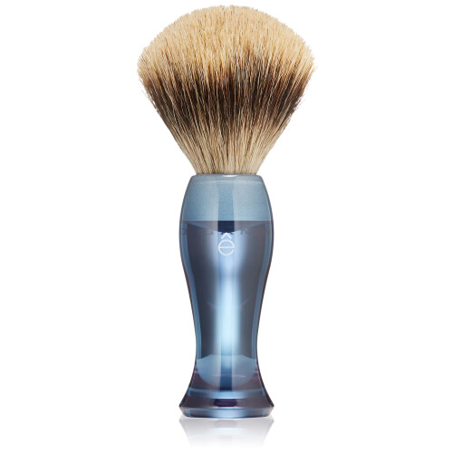 Pennello da Barba in Pelo di Visone Blu