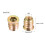 Wood Furniture M6x13mm Threaded Insert Nuts Interface Hex Socket Drive 100pcs 3