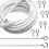 PVC Curtain Rope Assorted Colors Extendable 3 pcs 4