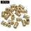 M6 Threaded Inserts, 20 Pcs Metric Knurled Nuts Brass Heat-Set Inserts for Plastic, 3D Printing Components 3