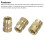 M6 Threaded Inserts, 20 Pcs Metric Knurled Nuts Brass Heat-Set Inserts for Plastic, 3D Printing Components 4