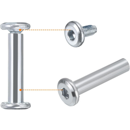 Inline Skate Wheel Socket Screws, Roller Skate Replacement Accessories Shaft Hex Socket Screws 2