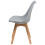 Beliani Set of 2 Dining Chairs DAKOTA II Grey 8