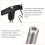 T Handle Lock Pins, 10mm x 70mm Usage Length Stainless Steel Push-Button Quick Release Pin 4