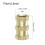 Knurled Insert Nuts, 15Pcs M5 x 12mm(L) x 7mm(OD) Thread Printing Brass Nuts Female Threaded Inserts Brass Heat Set Insert Embedment Nuts 2