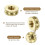 50Pcs Knurled Insert Nuts, M4x3(L) x8mm(OD) Brass Female Threaded Inserts Heat Set Insert for 3D Printing Components and Plastic Shell 3
