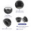 100Pcs M10 Aluminum Alloy Nylon Insert Lock Nuts, Black, Flange, Socket Head 4