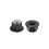 100Pcs M10 Aluminum Alloy Nylon Insert Lock Nuts, Black, Flange, Socket Head 8